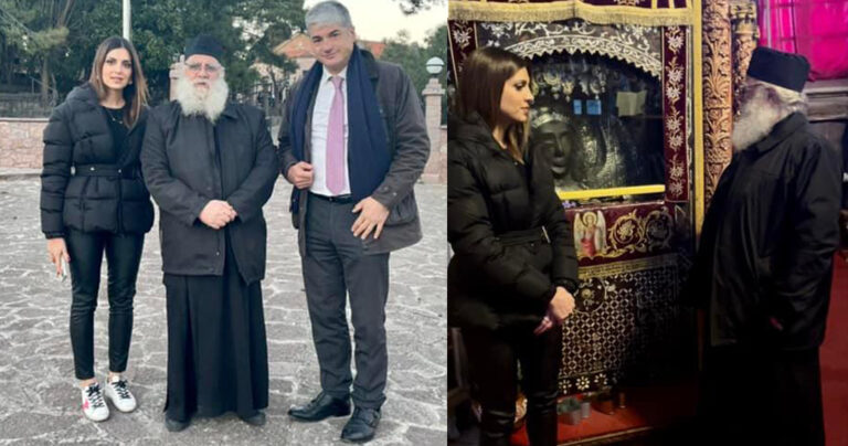 Σταματίνα Τσιμτσιλή και Θέμης Σοφός εκπλήρωσαν τάμα για τον γιο τους