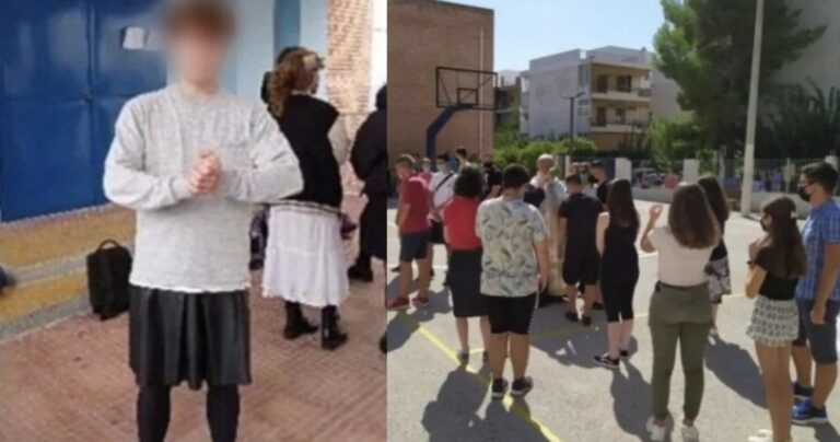 Υπερήφανη δηλώνει η μητέρα του αγοριού που πήγε στο σχολείο με φούστα