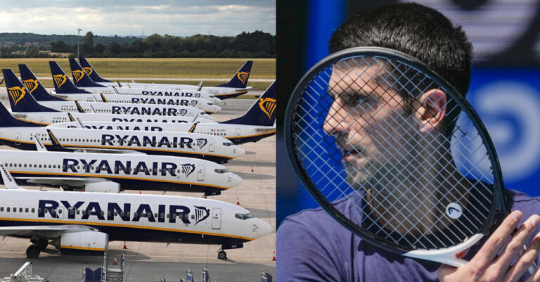 H Ryanair τρολάρει τον Τζόκοβιτς: «Δεν είμαστε αεροπορική, αλλά πετάμε αεροπλάνα»