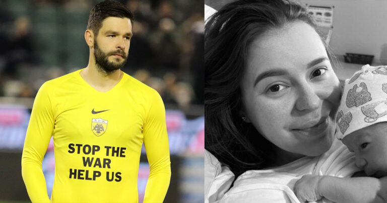 Γέννησε σε καταφύγιο η γυναίκα Ουκρανού ποδοσφαιριστή της ΑΕΚ – Η συγκινητική ανάρτησή του