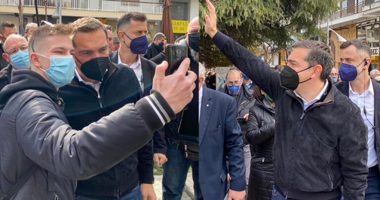 «Αλέξη γερά να φύγει η δεξιά» – Τρομερή υποδοχή με ευχές, σέλφι στον Τσίπρα στη Θεσσαλονίκη