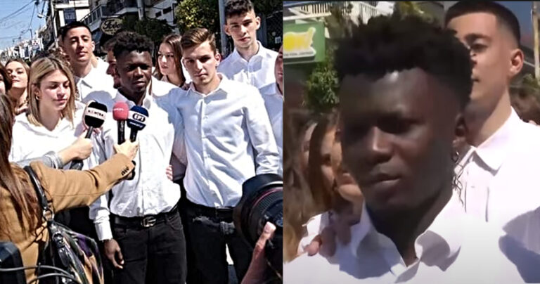 «Ευχαριστώ για όλα» είπε ο Σαϊντού Καμαρά μετά την παρέλαση – Η τοπική κοινωνία στο πλάι του 16χρονου πρόσφυγα