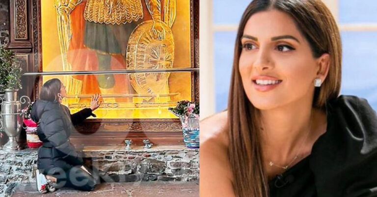 Γονατιστή στον Ταξιάρχη με τον Θέμη Σοφό η Σταματίνα Τσιμτσιλή – Η αλήθεια για το τέταρτο παιδί