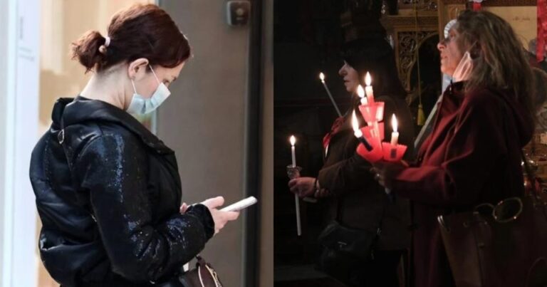 Ανεμβολίαστοι με πιστοποιητικό σε Επιτάφιο και Ανάσταση