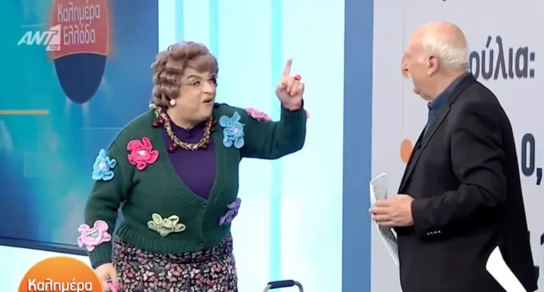 O Σεφερλής μπούκαρε στο πλατό του Παπαδάκη ως… Χαρίκλεια! Τα έχασε ο παρουσιαστής