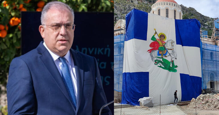 Θεοδωρικάκος: «Η Ελληνική σημαία με τον Αη Γιώργη στο Καστελόριζο στέλνει ξεκάθαρο μήνυμα»