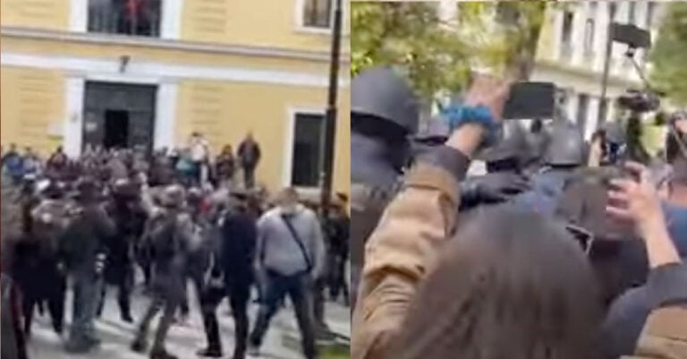 Χυδαίες βρισιές κατά της Ρούλας Πισπιρίγκου έξω από τα δικαστήρια