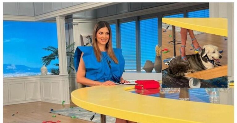 Σταματίνα Τσιμτσιλή: Χαμός με τη φωτογραφία που πατάει με τα ψηλοτάκουνα τον σκύλο της εκπομπής