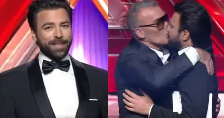 Στιγμή αμηχανίας στο X-Factor: Ο Στέλιος Ρόκκος φίλησε τον Ανδρέα Γεωργίου στο στόμα