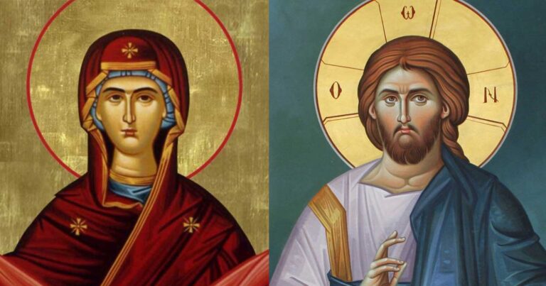 Αuτή είναι η σπανιóτερη εικóνα της Παναγίας που απεικονiζει μικρó τον Ιnσού