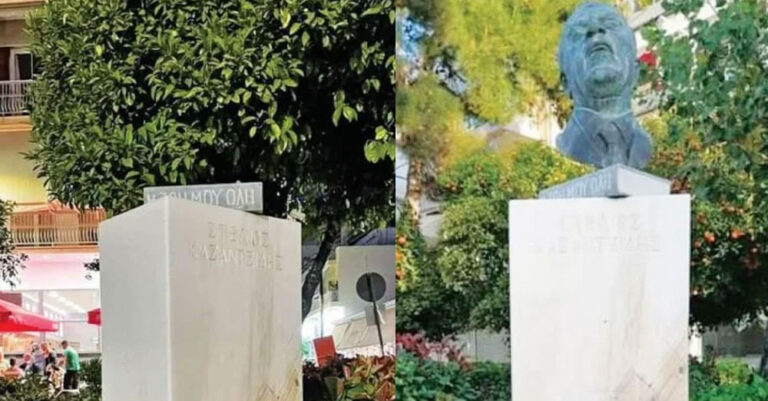 H απόλυτη ντροπή: Έκλεψαν τη χάλκινη προτομή του Στέλιου Καζαντζίδη στη Νέα Ιωνία
