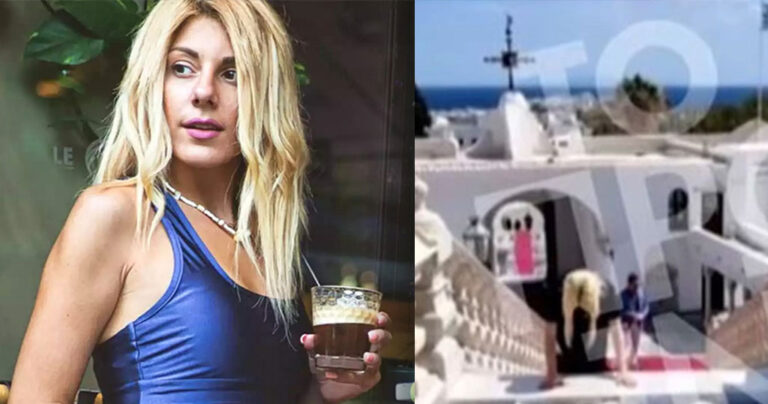 Έλενα Πολυχρονοπούλου: Γονατιστή στην Παναγία της Τήνου μετά την αποφυλάκισή της