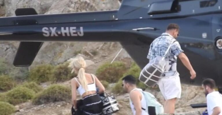 Κοκλώνης – Καινούργιου: «Πετάχτηκαν» στη Μύκονο για καφέ με το ελικόπτερο