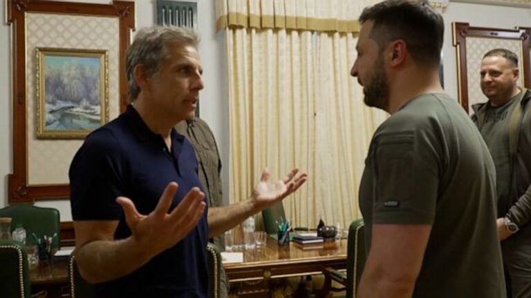 Πόλεμος στην Ουκρανία: Συνάντηση Μπεν Στίλερ – Ζελένσκι στο Κίεβο – «Είσαι ο ήρωάς μου»