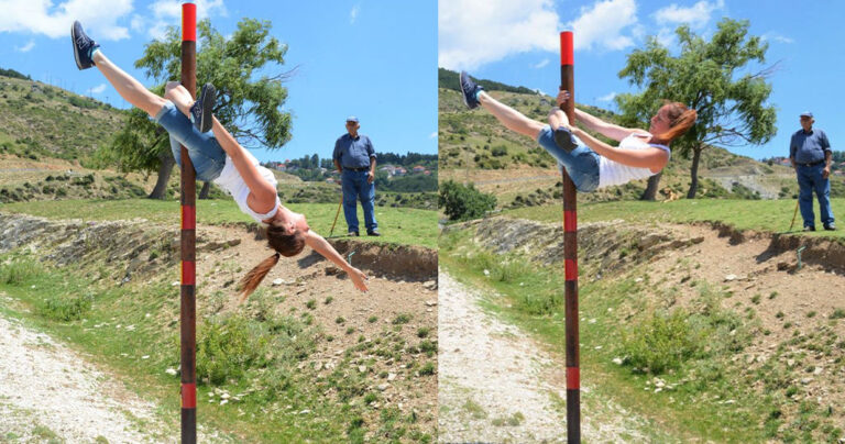 Τρέλανε τους βοσκούς: Τουρίστρια είδε κολόνα στον δρόμο και άρχισε να κάνει pole dancing