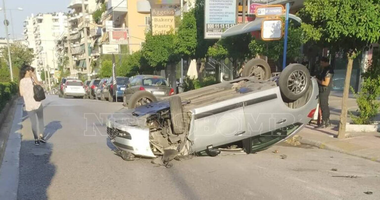 Τρομακτικό τροχαίο στο Γαλάτσι: Χάζευε το κινητό του και τούμπαρε το αυτοκίνητο