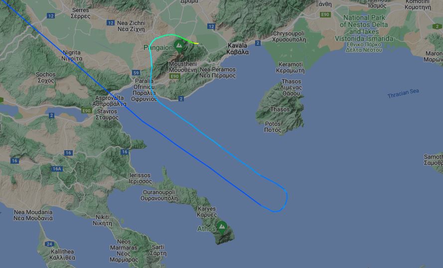 kavala aeroskafos flightradar