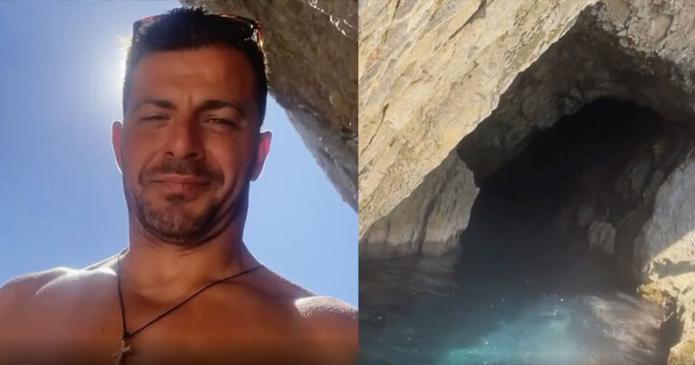 Τρέλανε τις γυναίκες ο «Ντάνος» – To βίντεο όπου εξερευνά τη σπηλιά του στη Σκιάθο