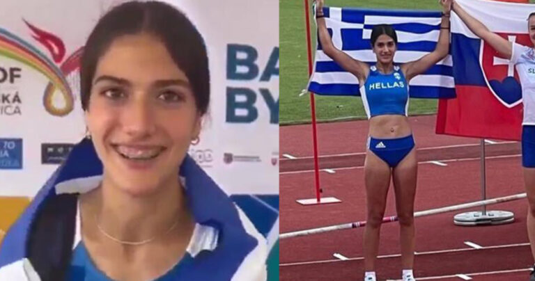 Χρυσό μετάλλιο στην Εβίνα Παναγιώτου στο επί κοντώ του Ευρωπαϊκού Ολυμπιακού Φεστιβάλ Νέων