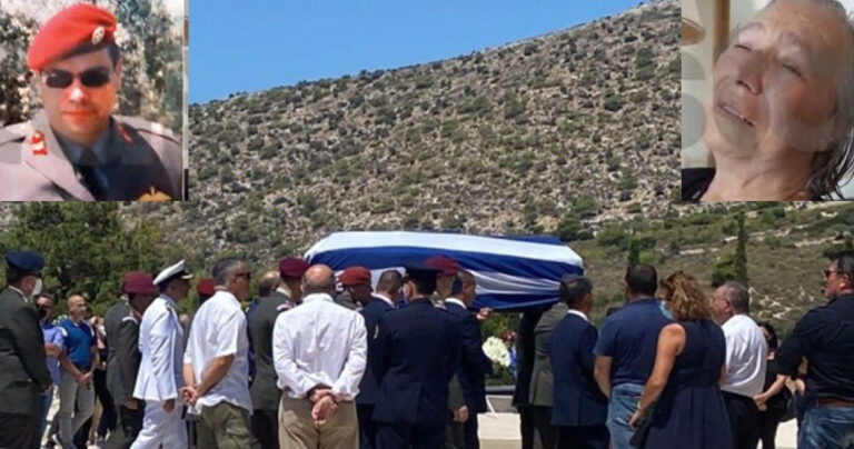 Πτώση ελικοπτέρου στη Σάμο: Ανείπωτη θλίψη στην κηδεία του Έλληνα που σκοτώθηκε – Ο σπαραγμός της μητέρας του