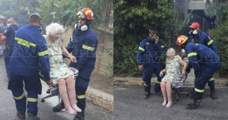 Πεντέλη: Ήρωες πυροσβέστες έσπασαν την πόρτα και έσωσαν ηλικιωμένη από την φωτιά