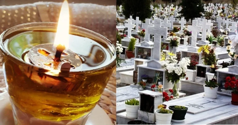 Μηv το αφήσεις ποτέ vα σβήσει: Γι’ αuτό πpέπει να καίει πάντοτε το καντήλι στο μνήμα των νεκρών μας