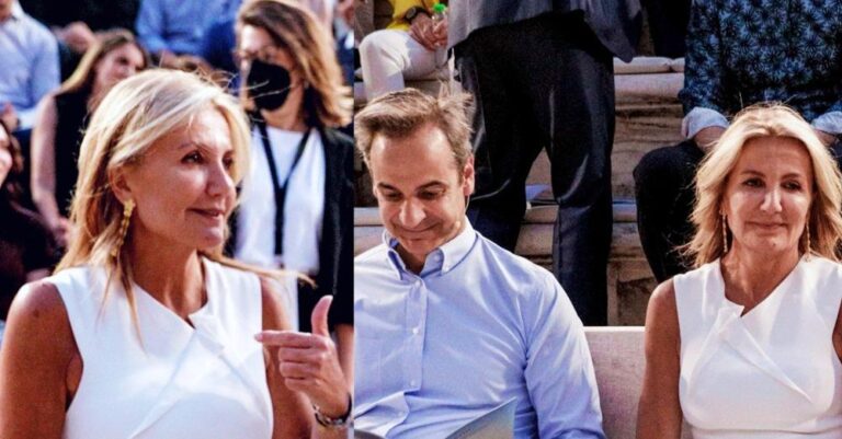 Σαν αρχαία θέα: «Μαρέβα, η πιο κομψή Ελληνίδα» με λευκή φορεσιά και πλεκτά σανδάλια αποθεώθηκε για το στιλ της
