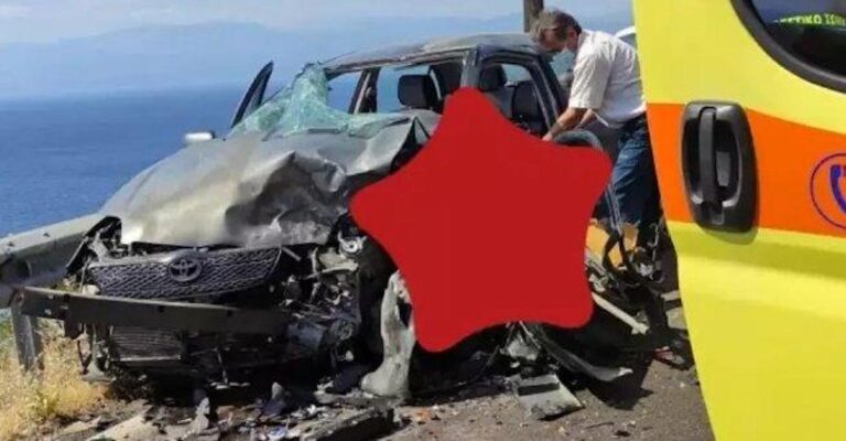 Εικόνα σοκ – Η μετωπική στην Φωκίδα έκοψε το νήμα της ζωής χήρας γυναίκας