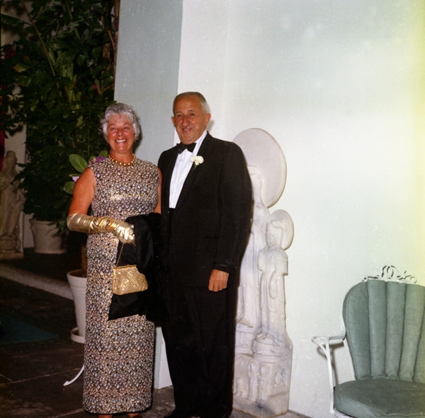 mr. mrs. tom carvel at the everglades club for the st. marys hospital ball in palm beach