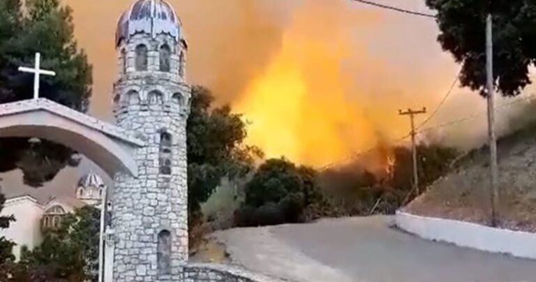 Σαν σήμερα το μεγάλο θαύμα στην Ιερά Μονή Οσίου Δαυίδ του εν Ευβοία – Η φωτιά κατέκαψε τα πάντα εκτός της Μονής