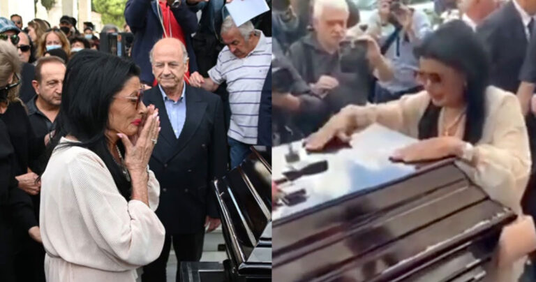 «Αντίο Μαρθούλα!» – Λύγισε η Ζωζώ Σαπουντζάκη στην κηδεία της Μάρθας Καραγιάννη