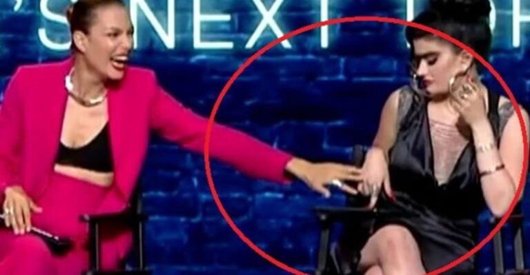 GNTM: Η αντίδραση της Σοφίας Χατζηπαντελή όταν την άγγιξε η Βίκυ Καγιά που έγινε viral