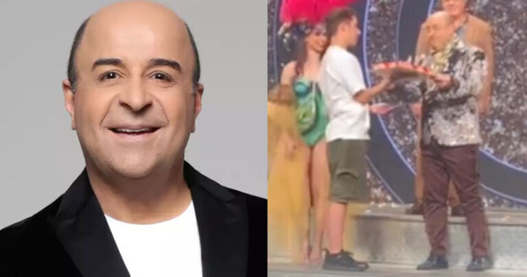 Μάρκος Σεφερλής: Ο γιος του ανέβηκε στη σκηνή με τούρτα και του έκανε έκπληξη για τα γενέθλια του