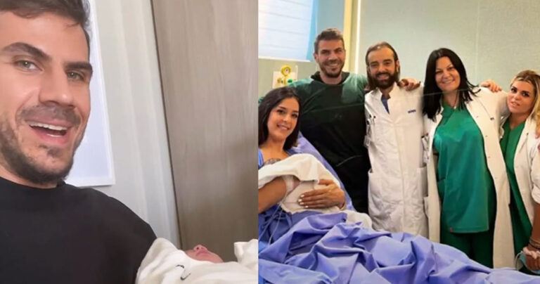 Άκης Πετρετζίκης: Το βίντεο με την κόρη του μέσα από το μαιευτήριο θα σας κάνει να λιώσετε