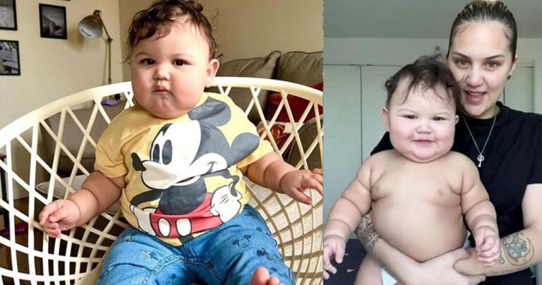 Πελώριος και γλύκας: Μπέμπης που δεν έχει χρονίσει ακόμα, ζυγίζει ήδη 14 κιλά!