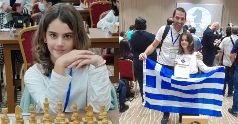 H 10χρονη Ευαγγελία Σίσκου βγήκε τρίτη στον παγκόσμιο πρωτάθλημα σκακιού και μας έκανε όλους περήφανους