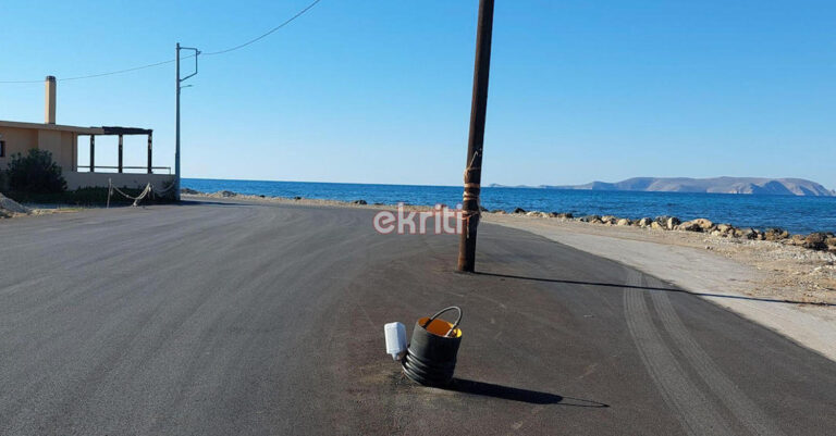 Έφτιαξαν το δρόμο αλλά ξέχασαν τον στύλο της ΔΕΗ