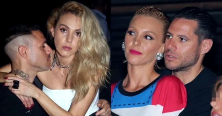 Αυτός με πράσινο μαλλί, εκείνη με τεράστιο σακάκι & γραβάτα: Έγιναν θέαμα Τάμτα – Κασιδόκωστας στην εκκλησία