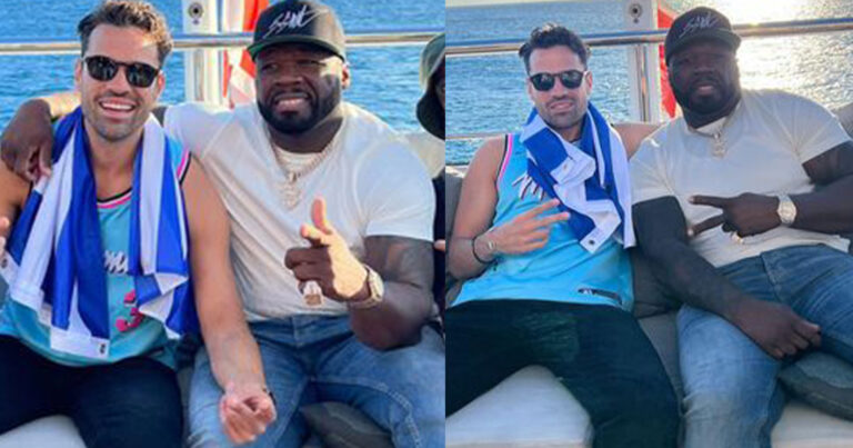 Αγκαλιά με τον 50 Cent και την ελληνική σημαία ο Κωνσταντίνος Αργυρός σε κότερο