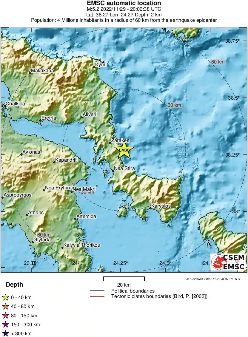 seismos euromesogeiako