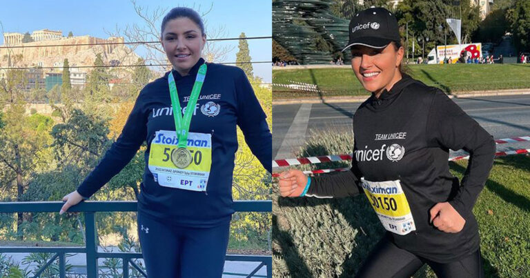 «Για κάθε παιδί»: H Έλενα Παπαρίζου έτρεξε στον Μαραθώνιο για καλό σκοπό