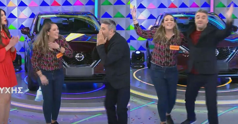 Τροχός της Τύχης: Έδωσε το πρώτο αυτοκίνητο – Τρελοί πανηγυρισμοί στο πλατό