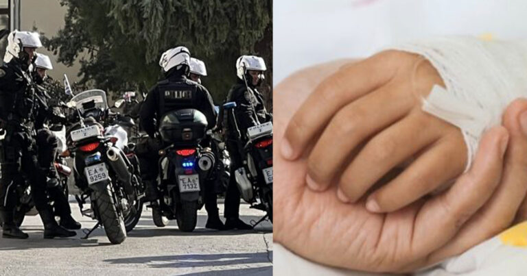 Γέφυρα σωτηρίας από αστυνομικούς για να φτάσει στο νοσοκομείο 2χρονη που πήρε υπερβολική δόση φαρμάκου