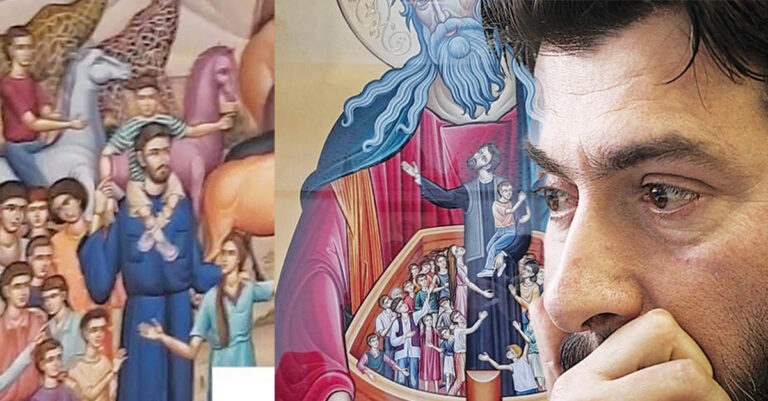 Ο πατέρας Αντώνιος συνέδεσε σε χαρακτικό το πρόσωπό του με εκείνο του Χριστού