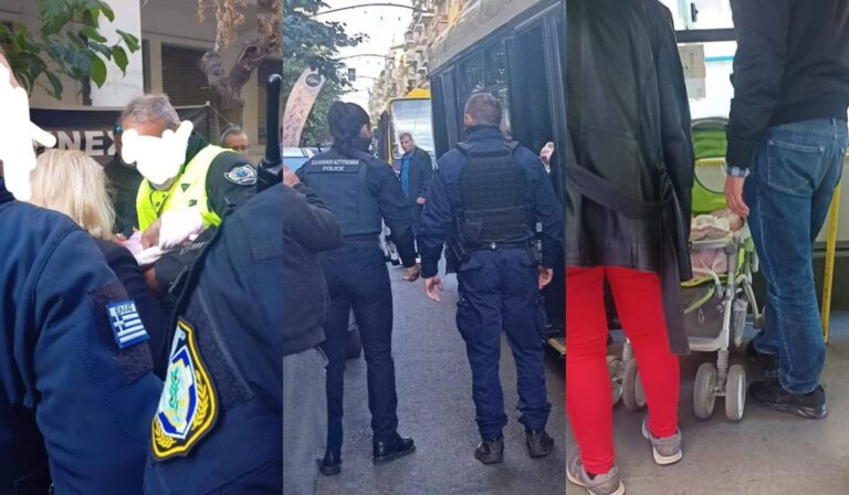 Οδηγός λεωφορείου και γιατροί σε αναστολή έσωσαν βρέφος – Δραματικές στιγμές έξω από το Υπουργείο Υγείας