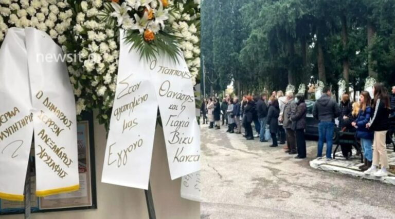 Κρύφτηκε η εκκλησία από τα στεφάνια: Ράγισαν οι ουρανοί στη κηδεία του 11χρονου Βασίλη, τραγικές φιγούρες οι γονείς