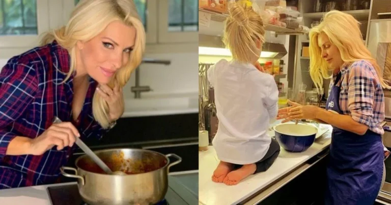 Μοσχοβόλησε το σπίτι Χριστούγεννα: Η Ελένη Μενεγάκη μαγειρεύει για τα παιδιά της και όλοι προσέξαμε την κουζίνα