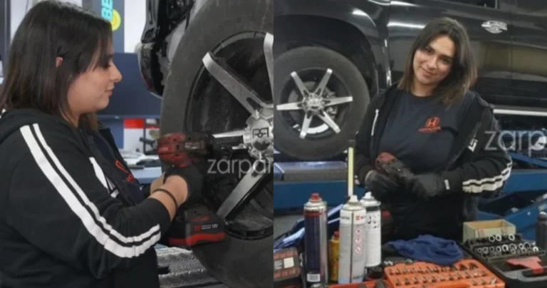 «Οι πελάτες ενθουσιάζονται»: Η 20χρονη Γεωργία επισκευάζει αυτοκίνητα και «σπάει» τα στερεότυπα για το ανδρικό προνόμιο