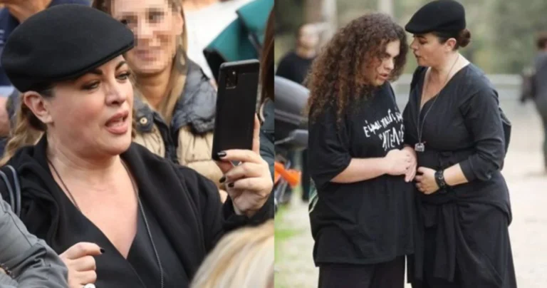 Όλοι πρόσεξαν τις 4 λέξεις που έγραφε η μπλούζα του: Η εμφάνιση του γιου της Νένας Χρονοπούλου και η συγκίνηση