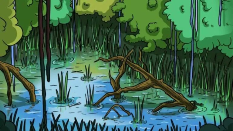 Μόνο το 1% των ανθρώπων μπορεί να βρει τον κροκόδειλο μέσα στη λίμνη